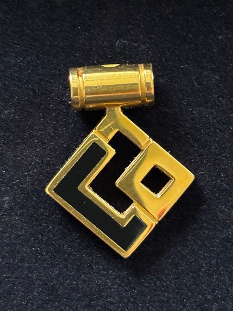 コラントッテTAOスリムAURAminiネックレス ゴールドブラック トップのみ