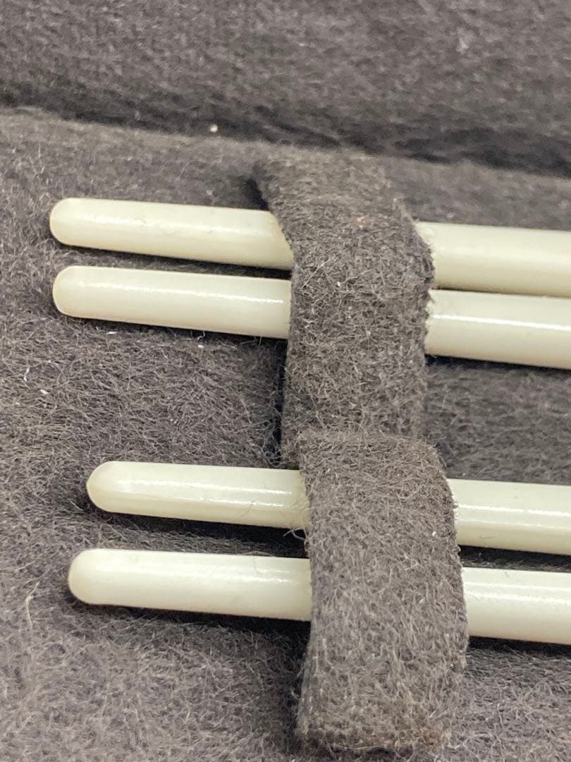 【美品】Christofle クリストフル 高級箸セット 2膳 白ホワイト