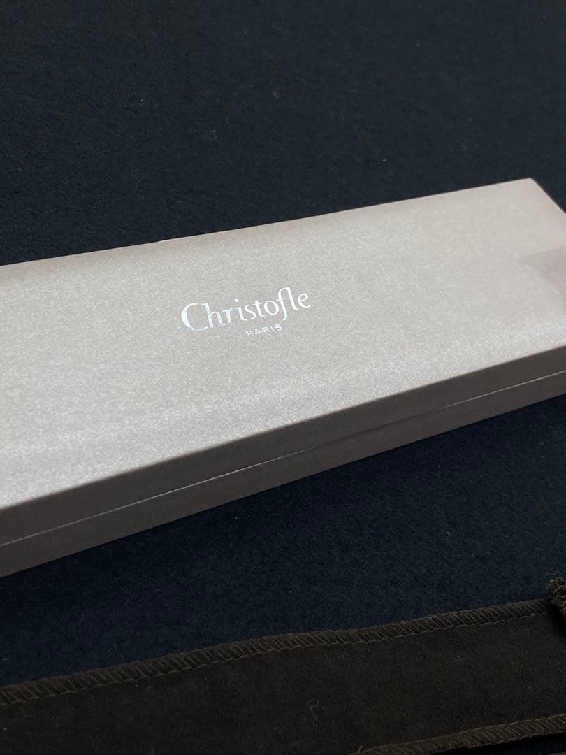 【美品】Christofle クリストフル 高級箸セット 2膳 白ホワイト