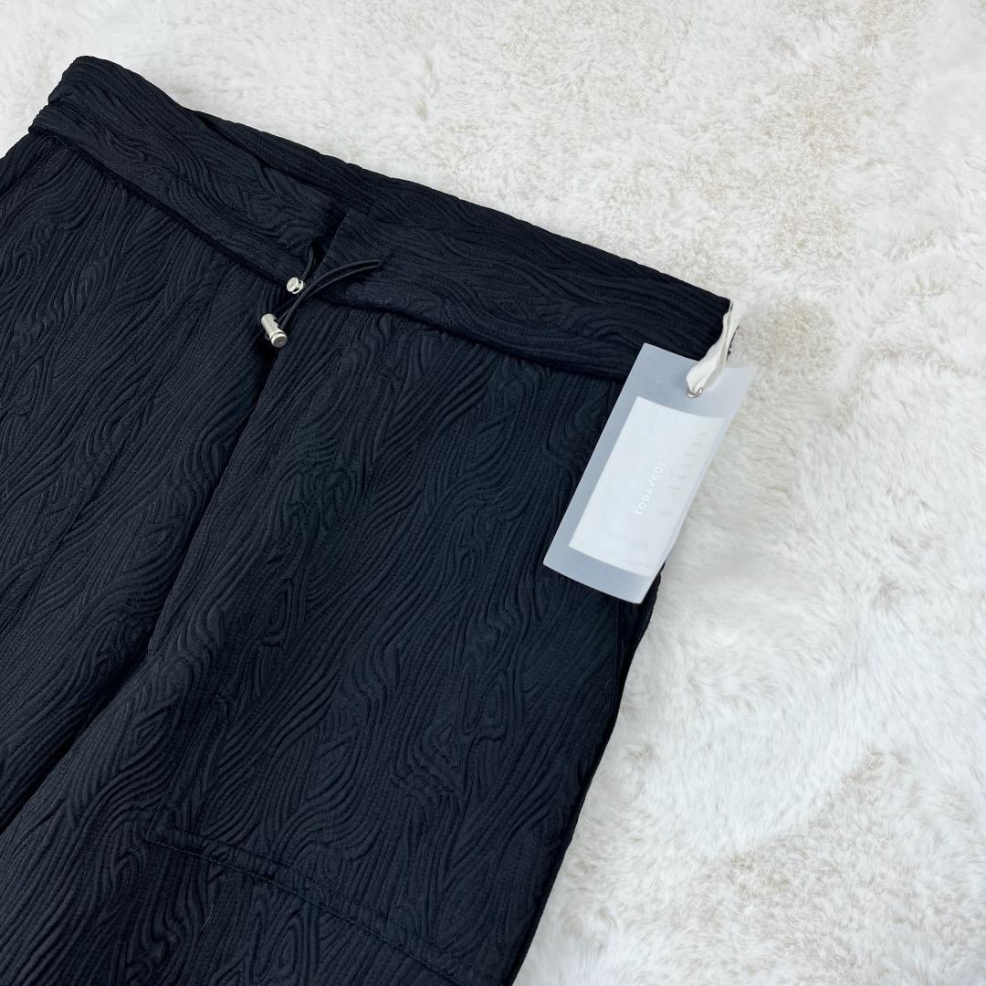 新品　todayful　Jacquard Cargo Pants　ジャガード　黒