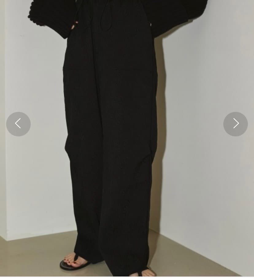 新品　todayful　Jacquard Cargo Pants　ジャガード　黒