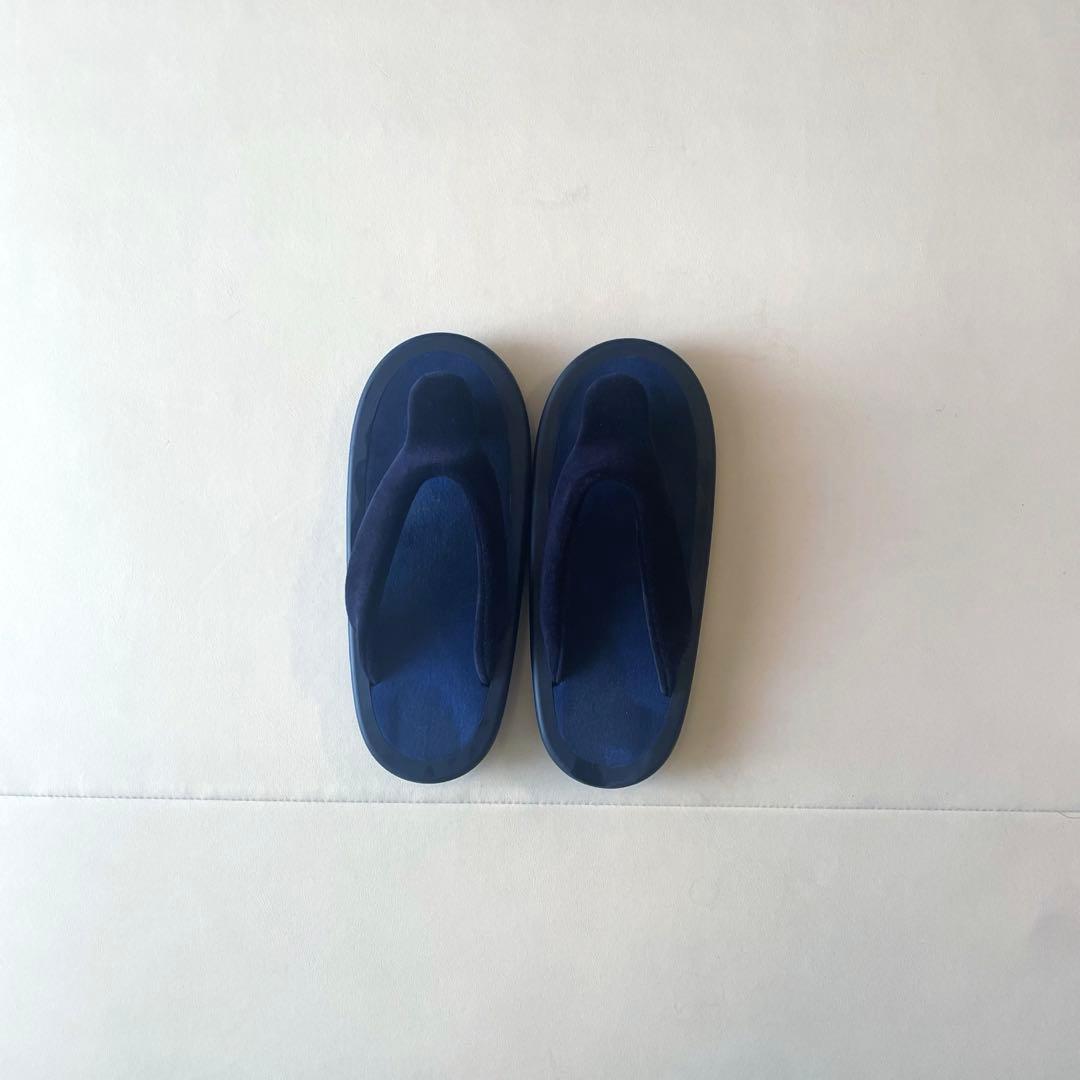 値下げ 美品 JOJO サンダル 別珍 ネイビー