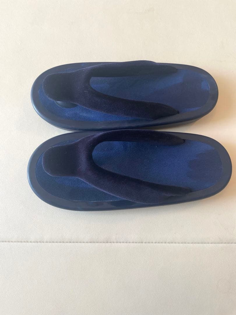 値下げ 美品 JOJO サンダル 別珍 ネイビー