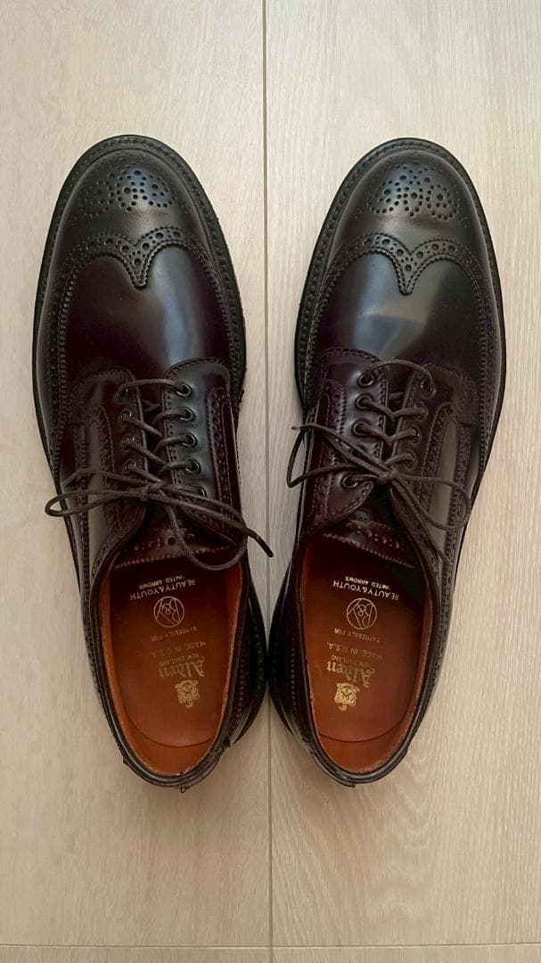 【新品未使用】Alden BEAUTY&YOUTH別注 3192 ウィングチップ