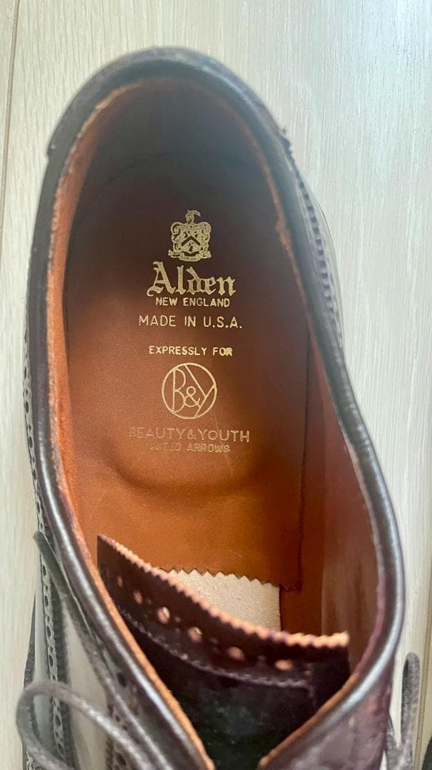 【新品未使用】Alden BEAUTY&YOUTH別注 3192 ウィングチップ