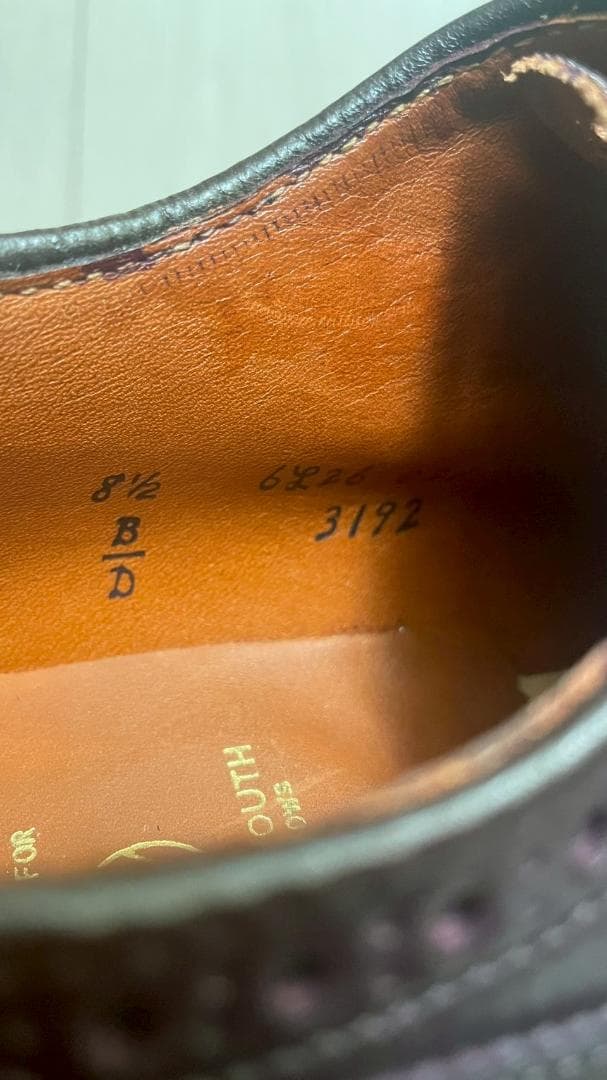 【新品未使用】Alden BEAUTY&YOUTH別注 3192 ウィングチップ