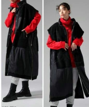 antiqua， アウター ４wayドッキングデザインコート