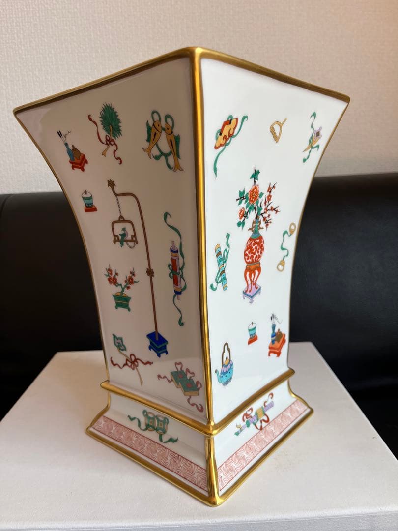 超貴重 ヘレンド シノワズリ 宝づくし 花瓶 飾り物 中国趣味