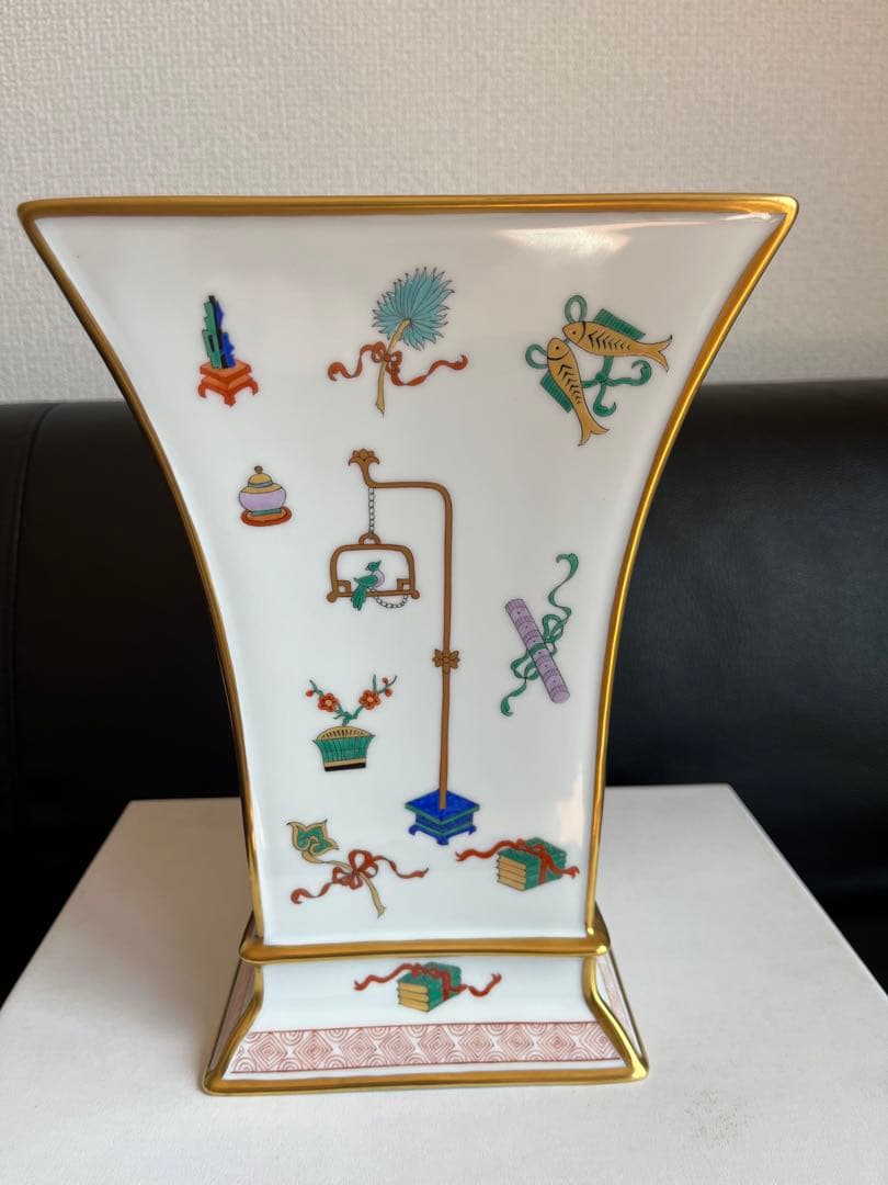 超貴重 ヘレンド シノワズリ 宝づくし 花瓶 飾り物 中国趣味