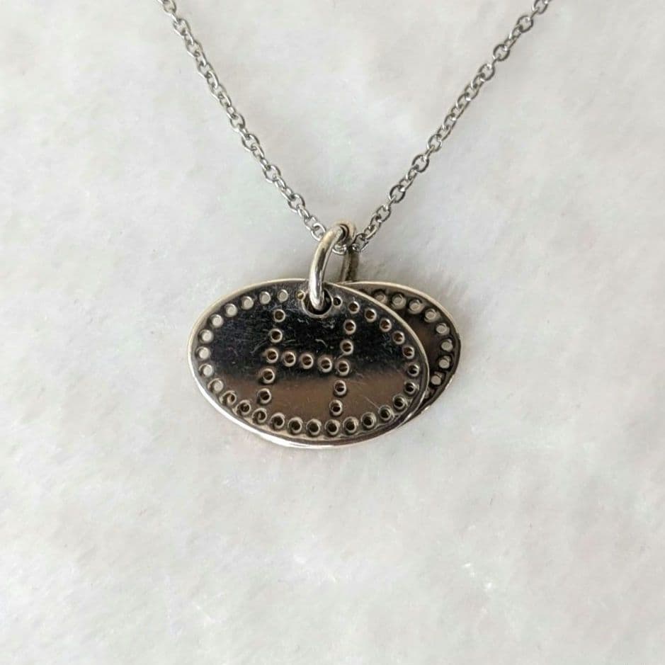 エルメス エクリプス エブリン Ag925 ペンダントトップ ネックレス シルバ