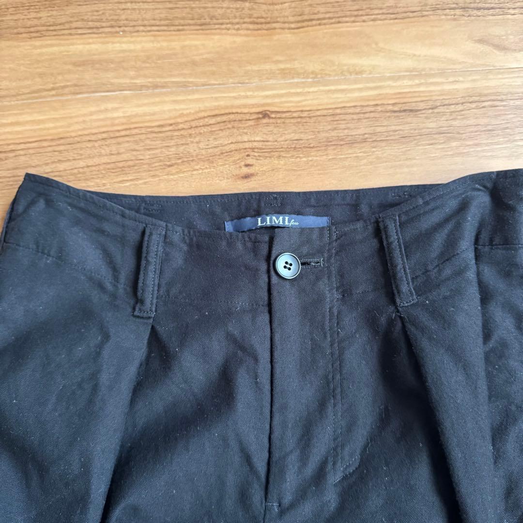 LIMI feu yohji ボトム　コットン　ブラック　LS-P13-029