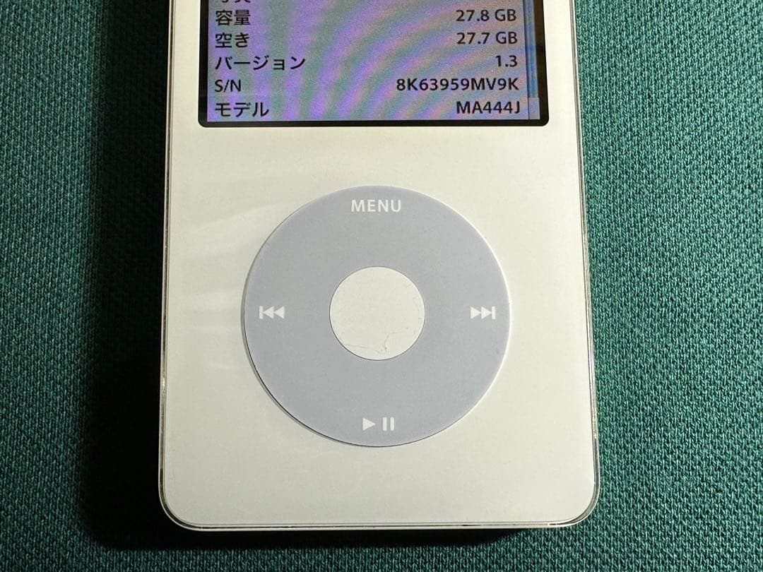 きれいなiPod Classic 5.5世代 MA444 30GB新品バッテリー