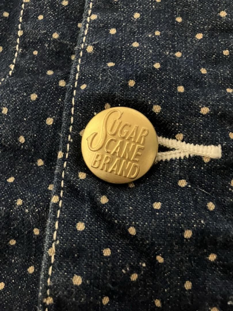 SUGAR CANE シュガーケーン ドット柄カバーオールジャケット 38(M)