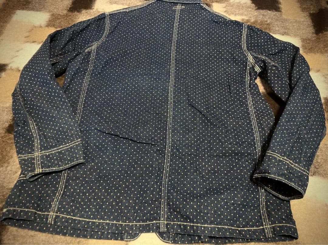 SUGAR CANE シュガーケーン ドット柄カバーオールジャケット 38(M)