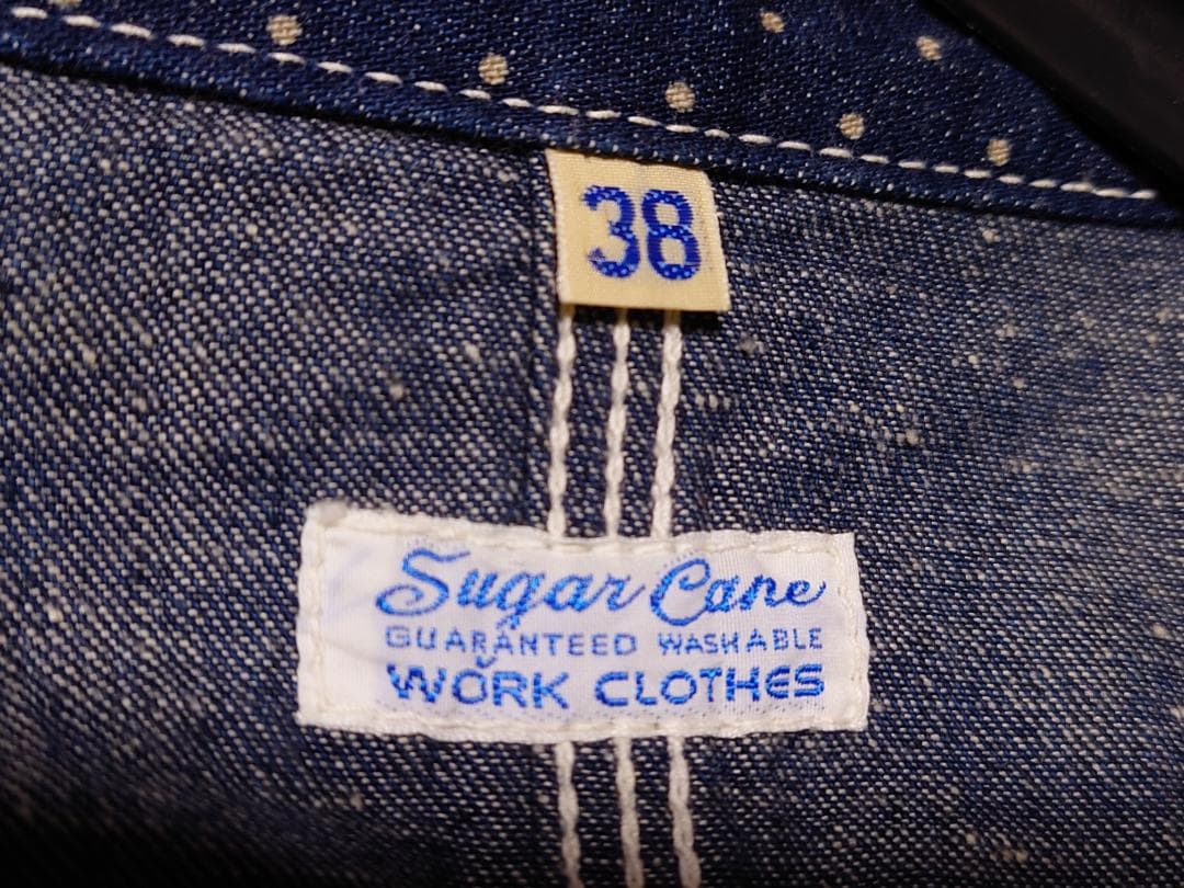 SUGAR CANE シュガーケーン ドット柄カバーオールジャケット 38(M)