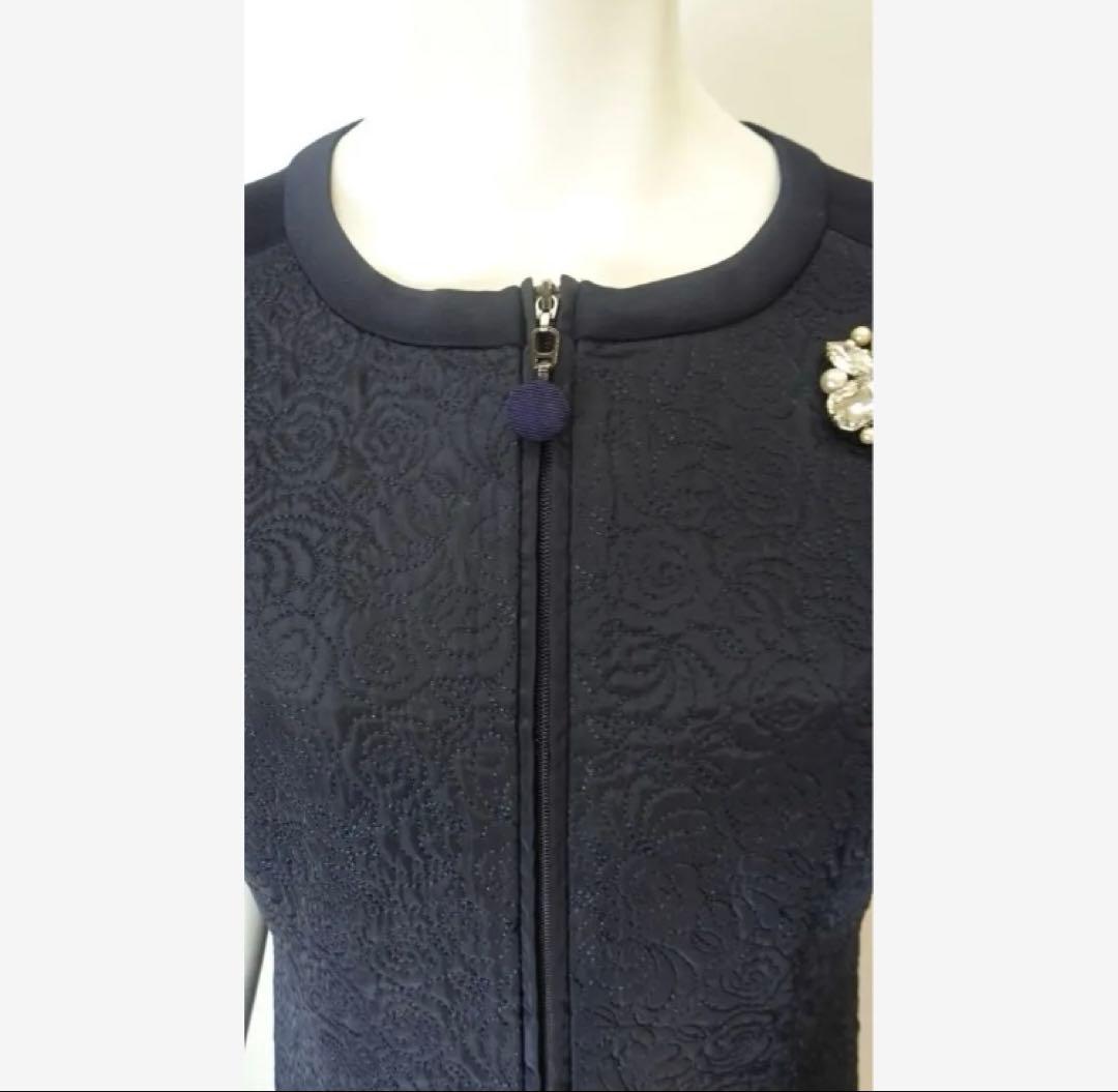 ♡ 2025年秋冬 キルティング生地切替 前あきワンピ