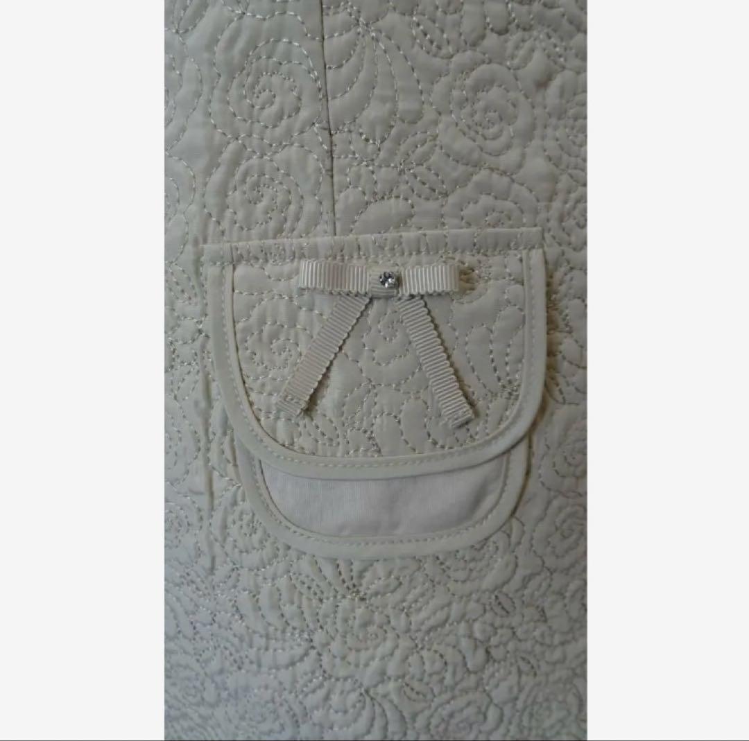 ♡ 2025年秋冬 キルティング生地切替 前あきワンピ