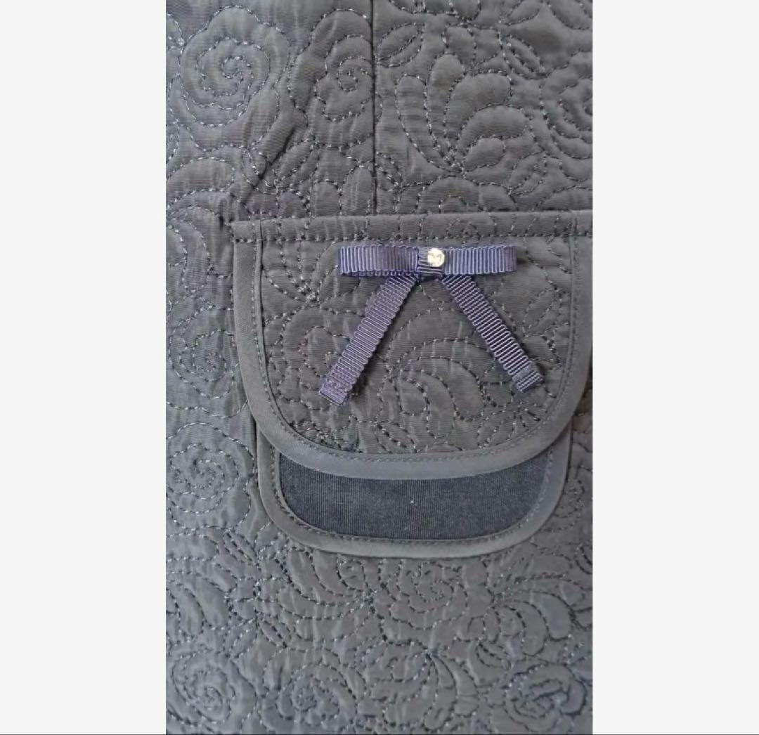 ♡ 2025年秋冬 キルティング生地切替 前あきワンピ