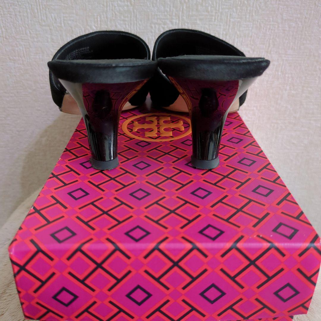 Tory Burch ミュール サンダル スエード 黒 サイズ7