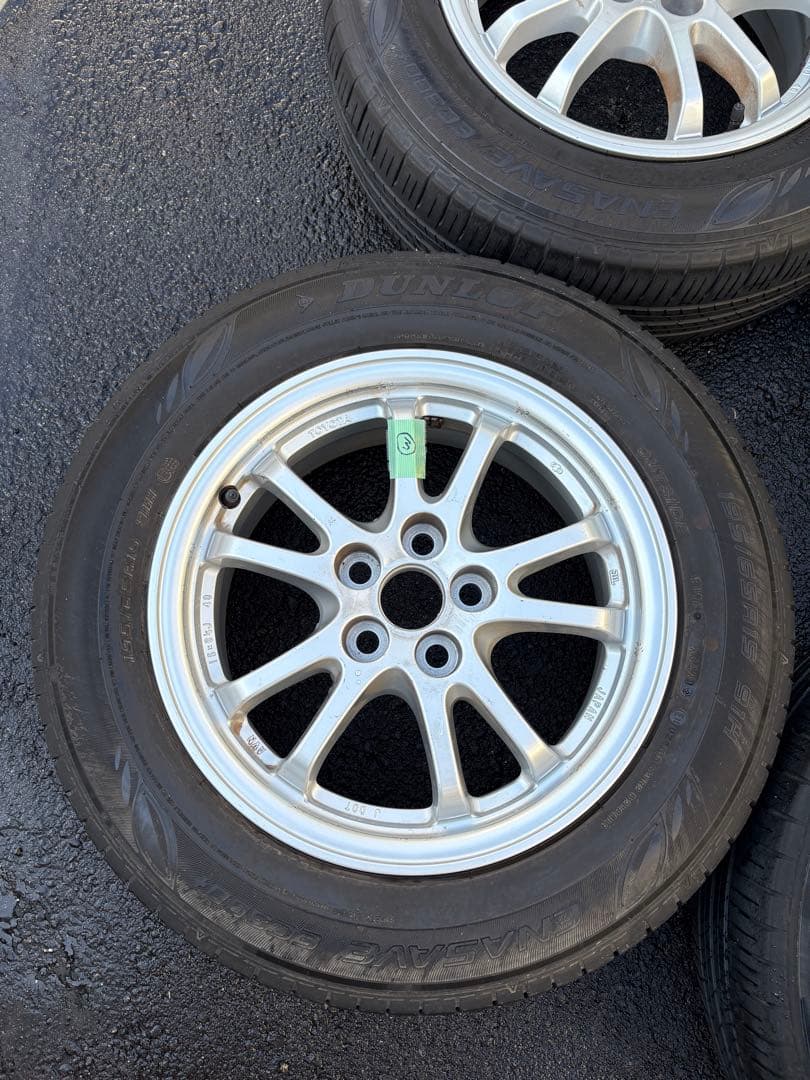 タイヤホイールセットプリウス純正195/65R15DUNLOP