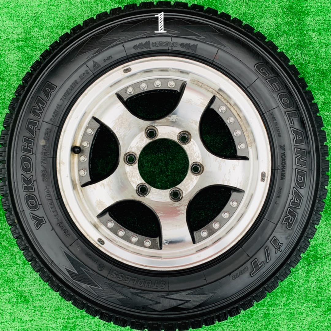 中古品 アルミ ホイール◆15インチ◆205/70R15◆06年 スタッドレス