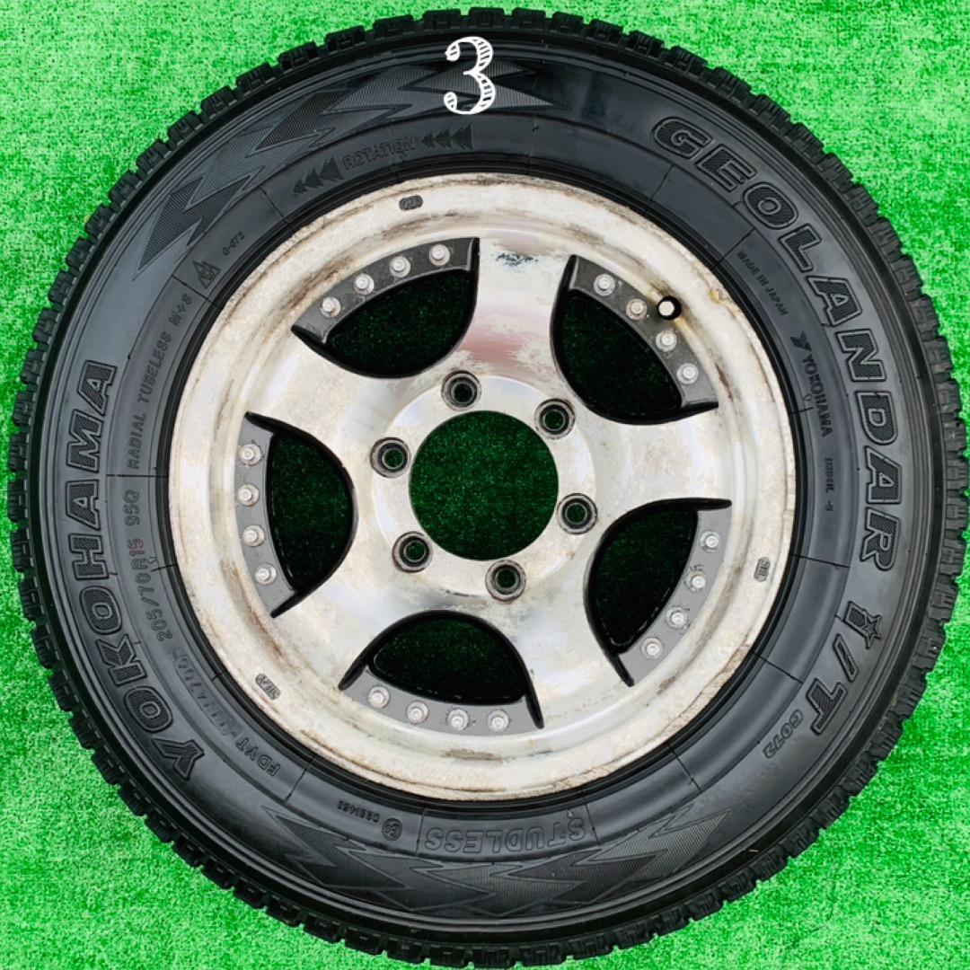 中古品 アルミ ホイール◆15インチ◆205/70R15◆06年 スタッドレス