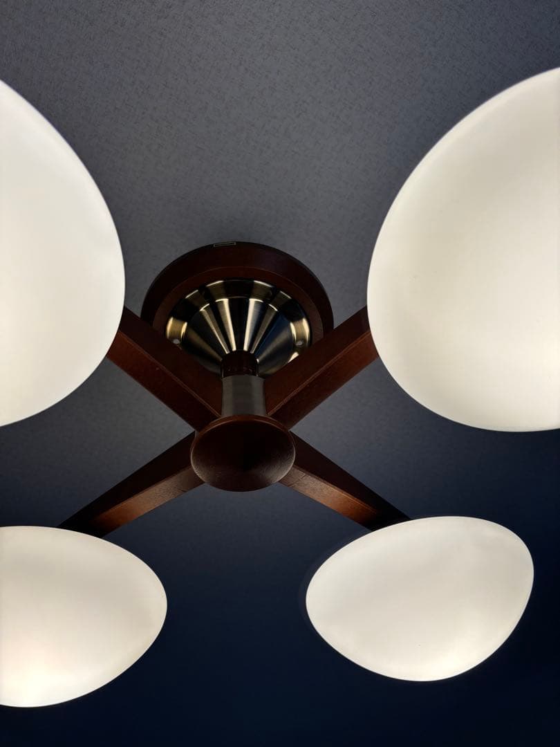 National ウッドシャンデリア　ミッドセンチュリー　ドムス風