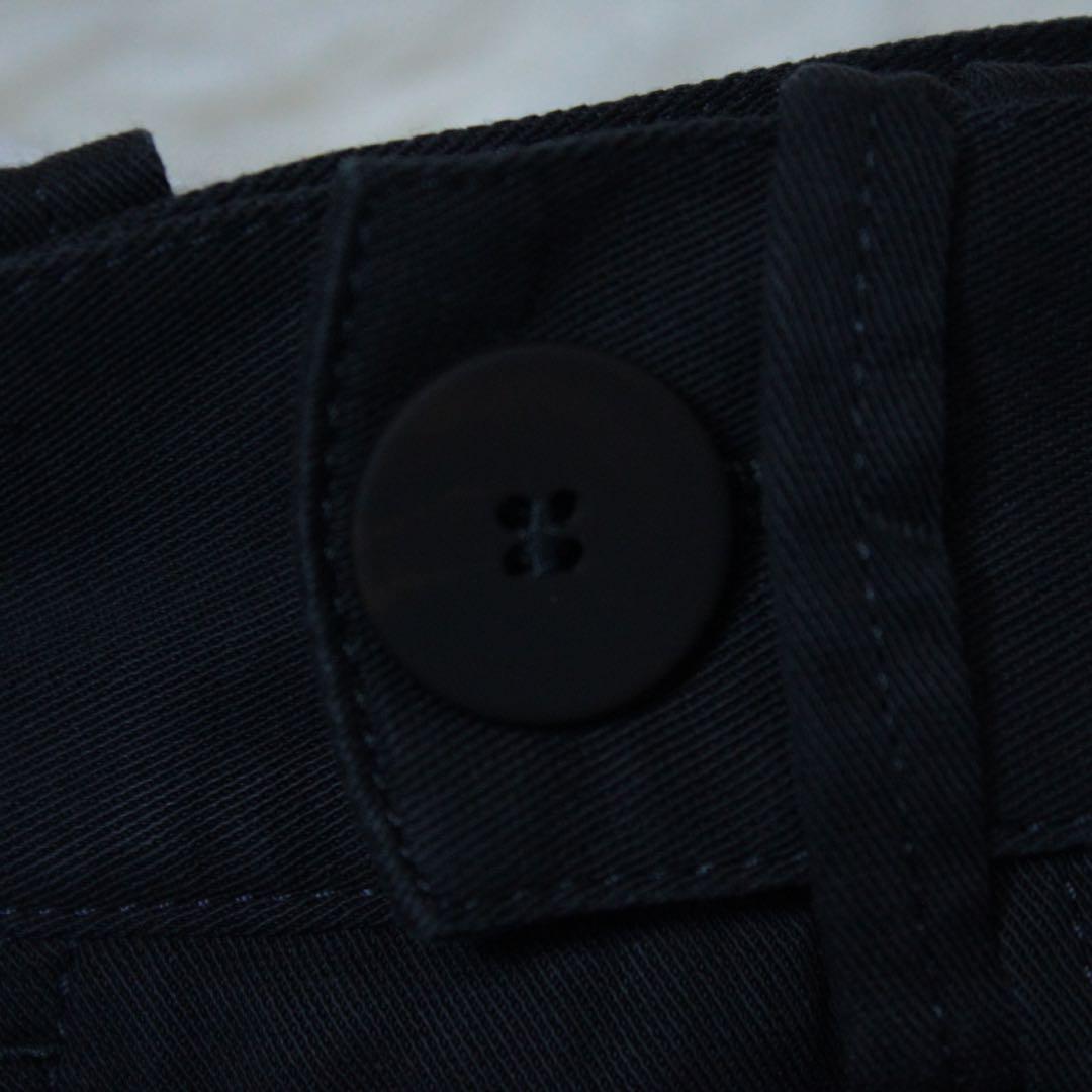 希少 スタジオニコルソン VOLI コットンリヨセルツイル タックパンツ M 紺