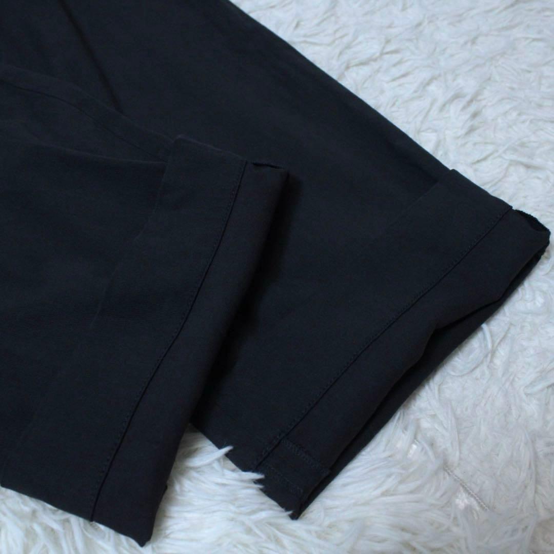 希少 スタジオニコルソン VOLI コットンリヨセルツイル タックパンツ M 紺