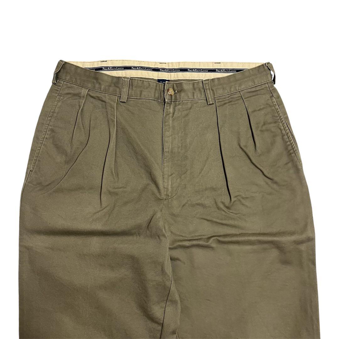 希少カラー　90s ANDREW PANT W36 L30 オリーブ　ポロチノ