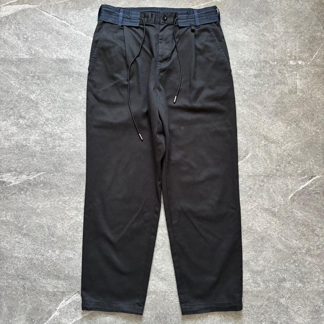sacai サカイ 2021aw チノワイドテーラードパンツ