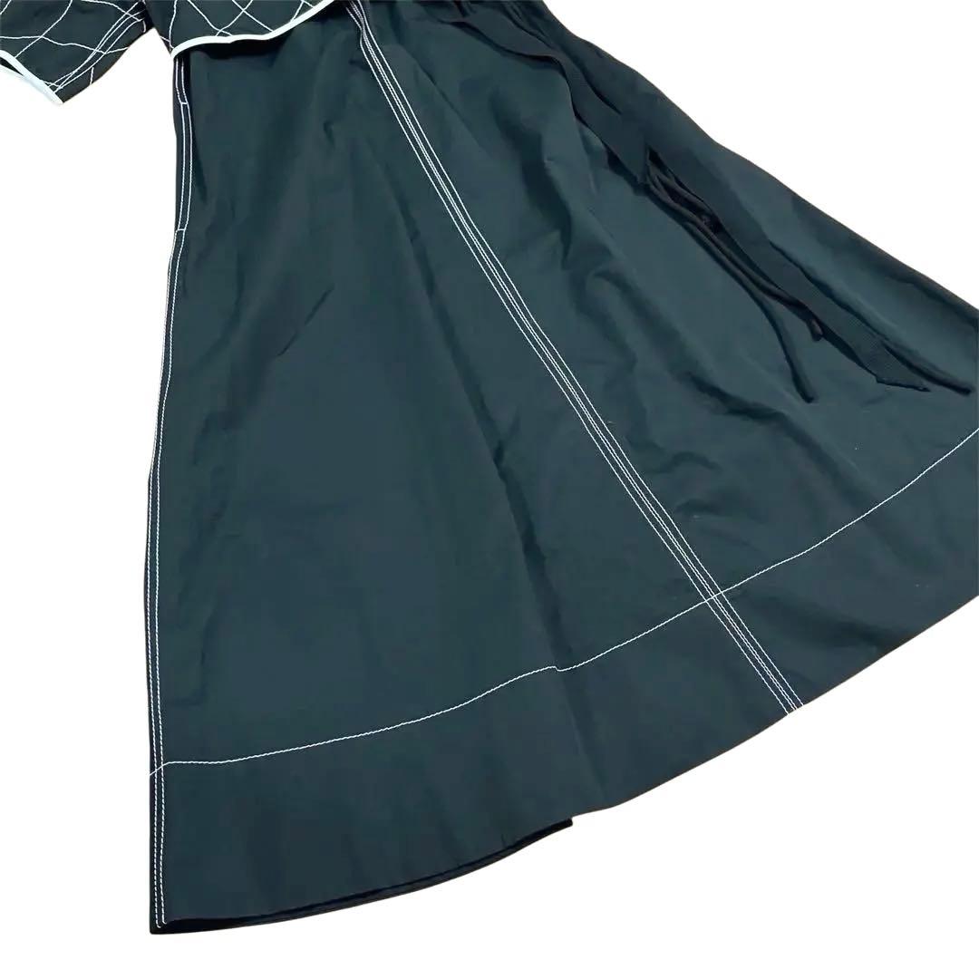 【mu-chan様】トリーバーチ ロングワンピース　コットン セーラードレス 黒