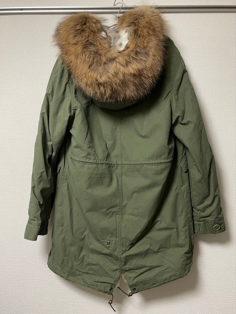 ともしげ【JAZZEVA】フード付きモッズコート 2XL/オリーブグリーン