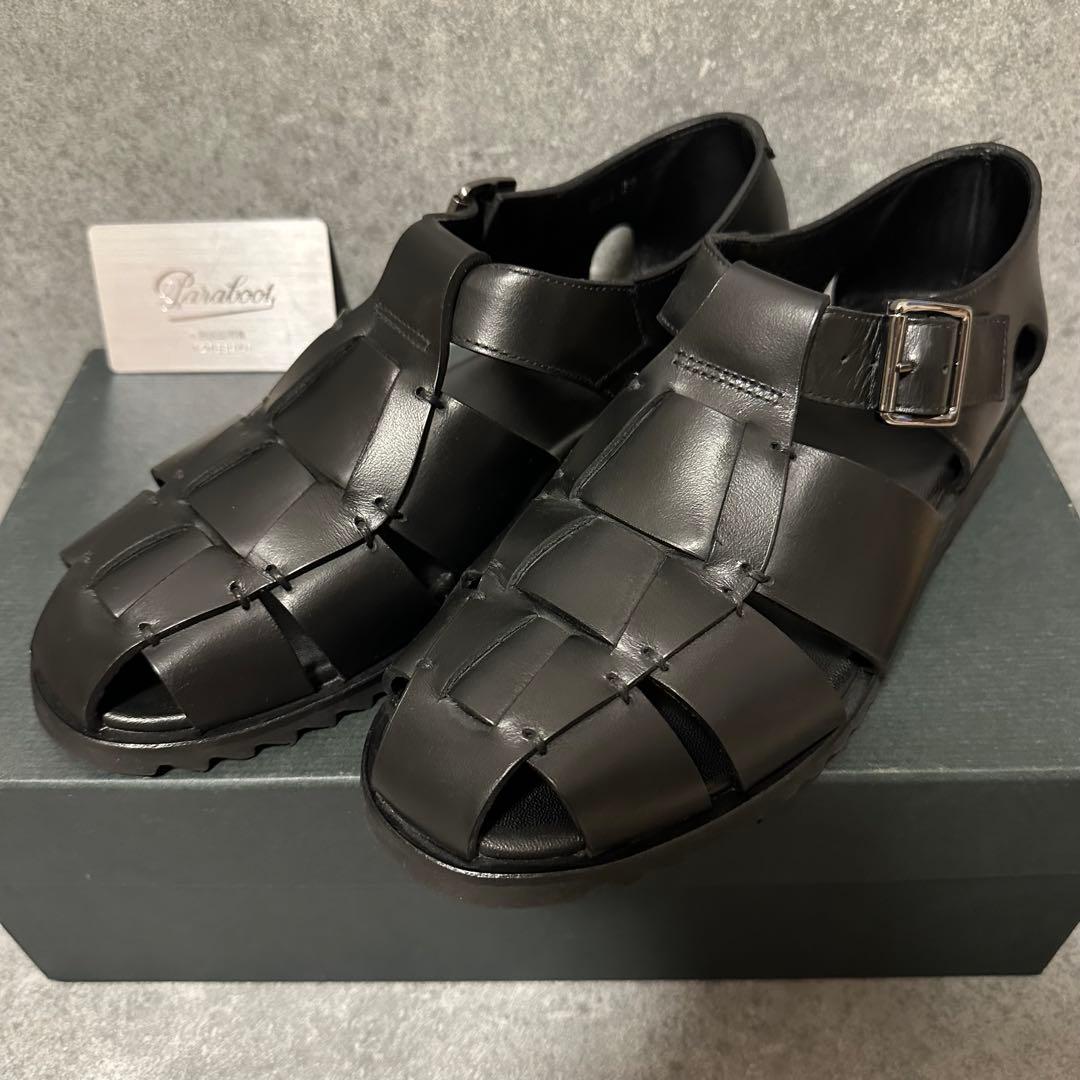 美品　パラブーツ　パシフィック　グルカサンダル　ブラック　39