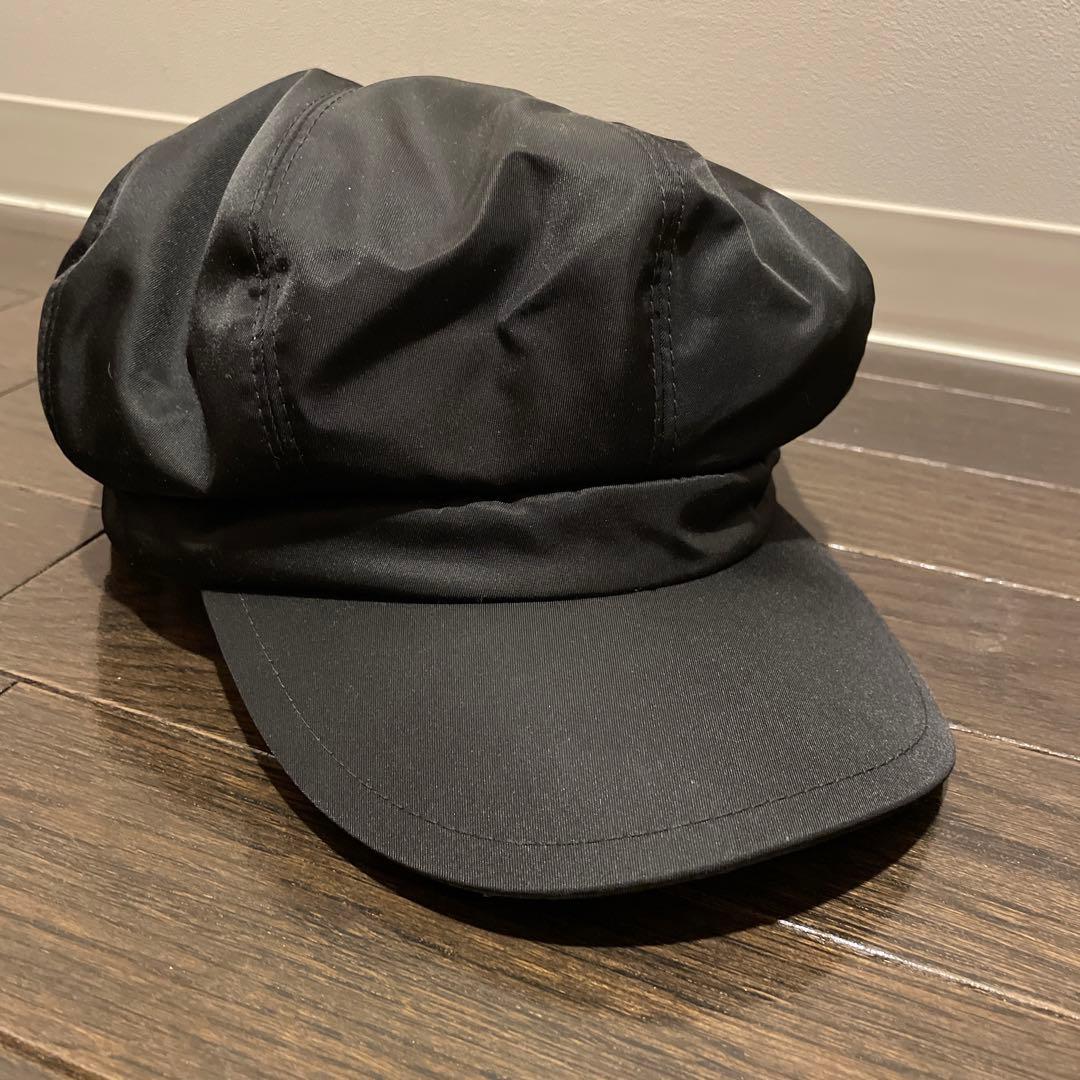 美品 ♡ PRADA 黒 キャスケット 防止 正規品 人気モデル