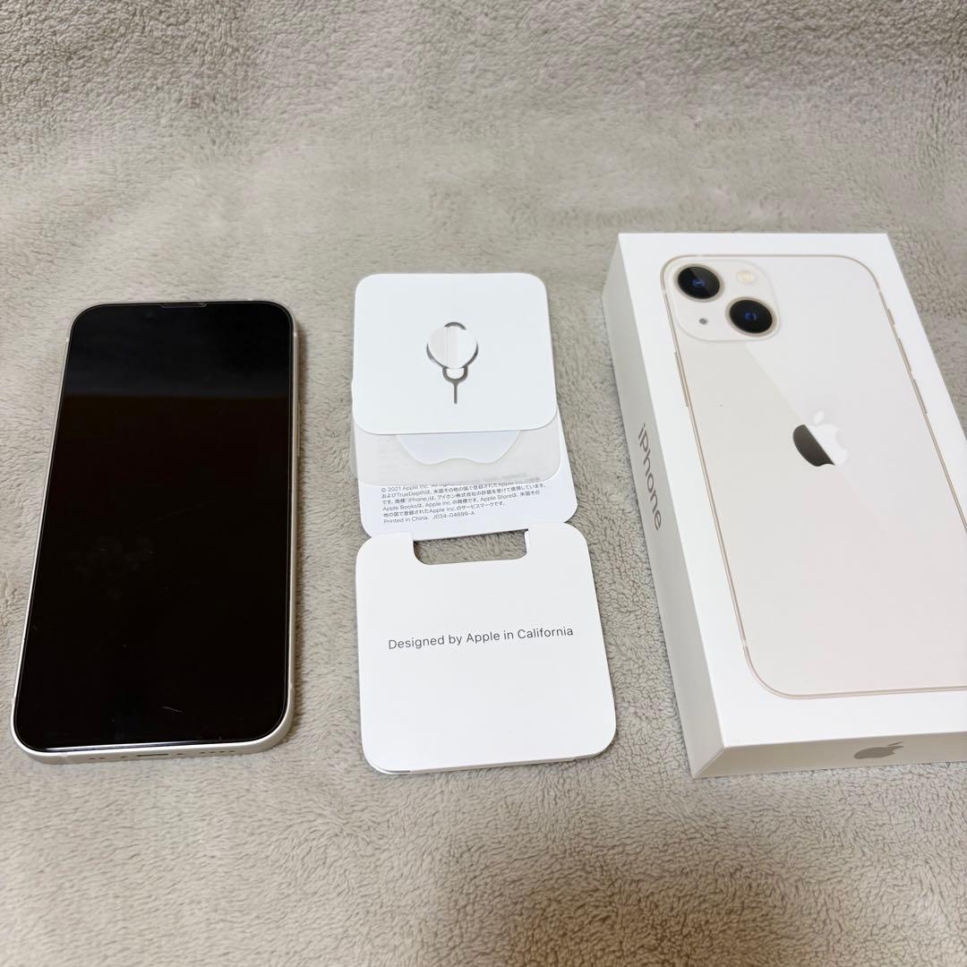 SIMフリー★Apple iPhone 13 mini スターライト 128GB
