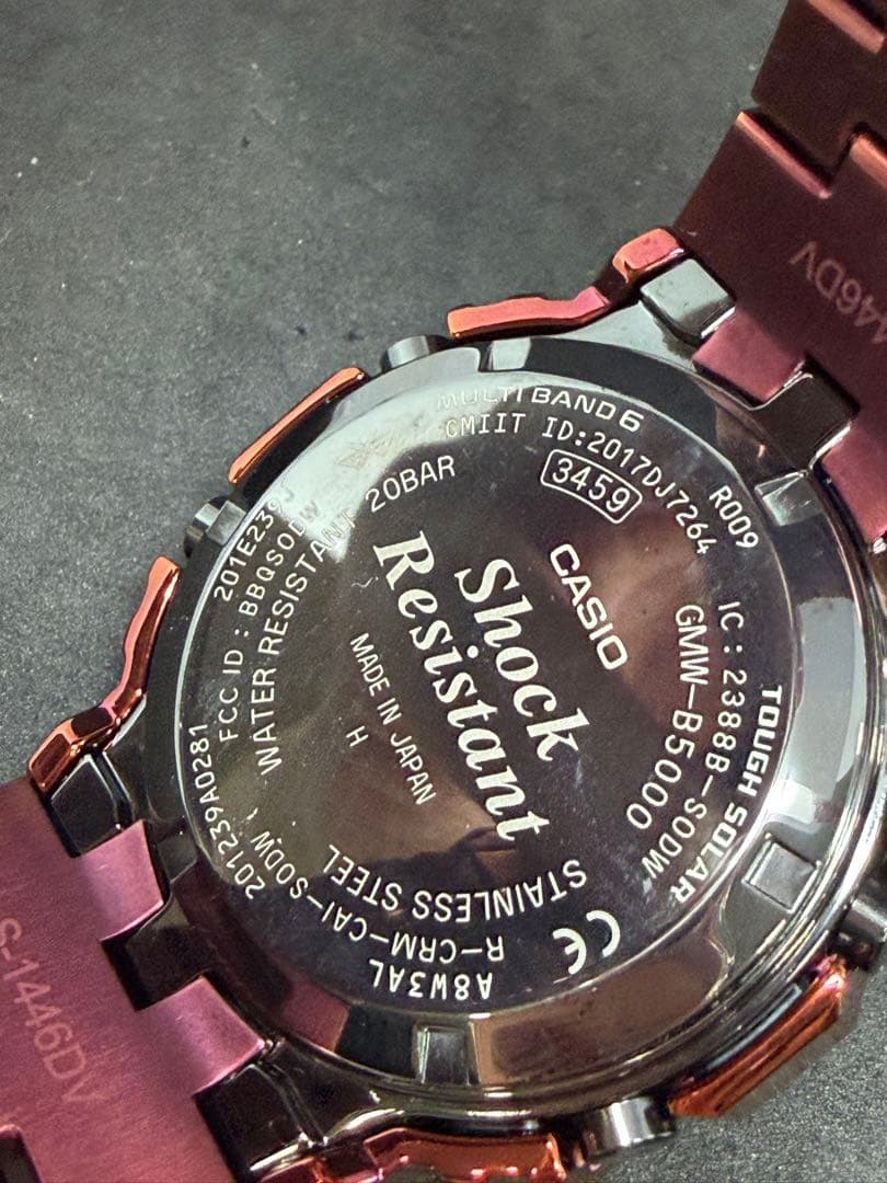 G-SHOCK GMW-B5000RD 箱付き稼働美品フルメタル定価77000円