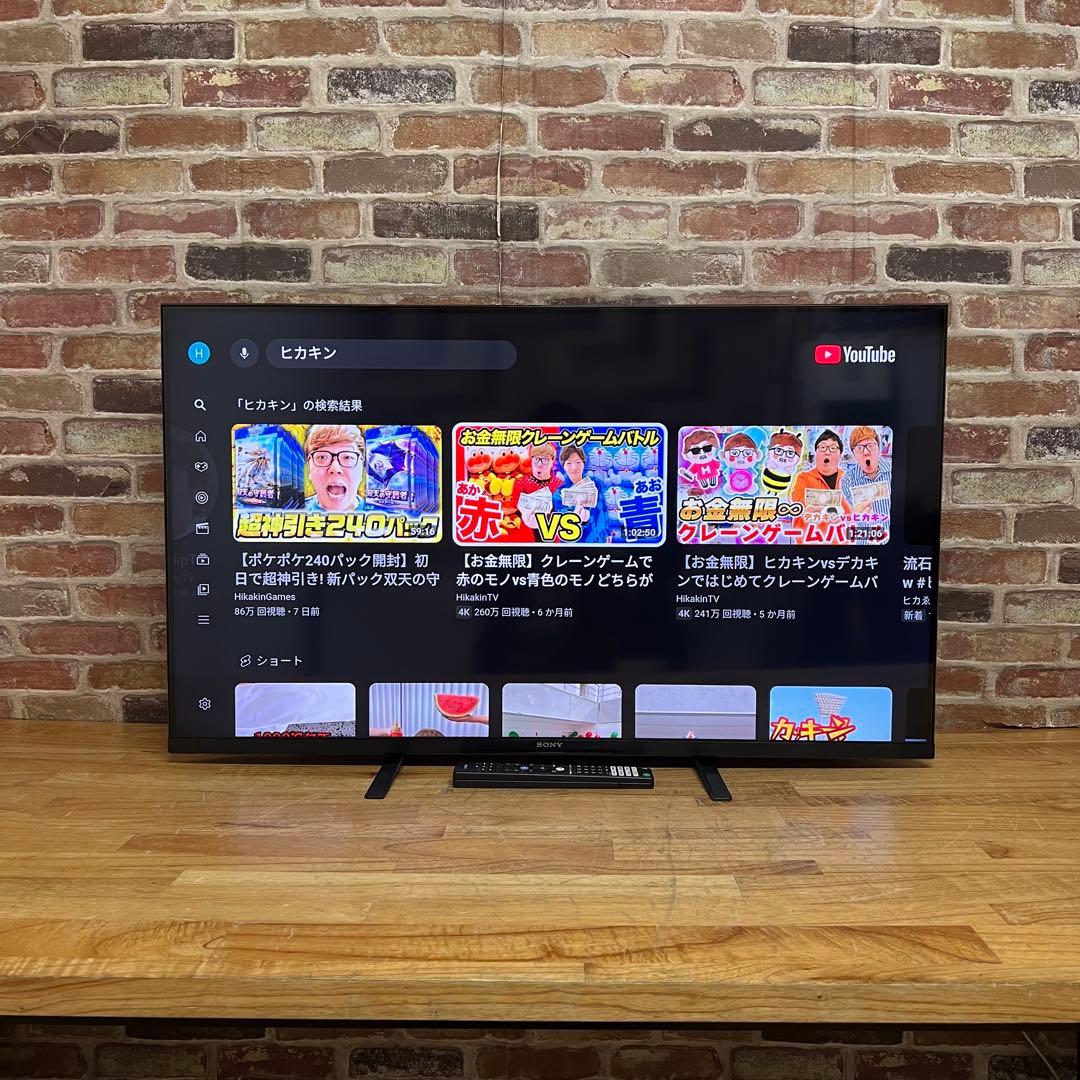 SONY 43V型 4K 液晶テレビ BRAVIA KJ-43X85J 22年製