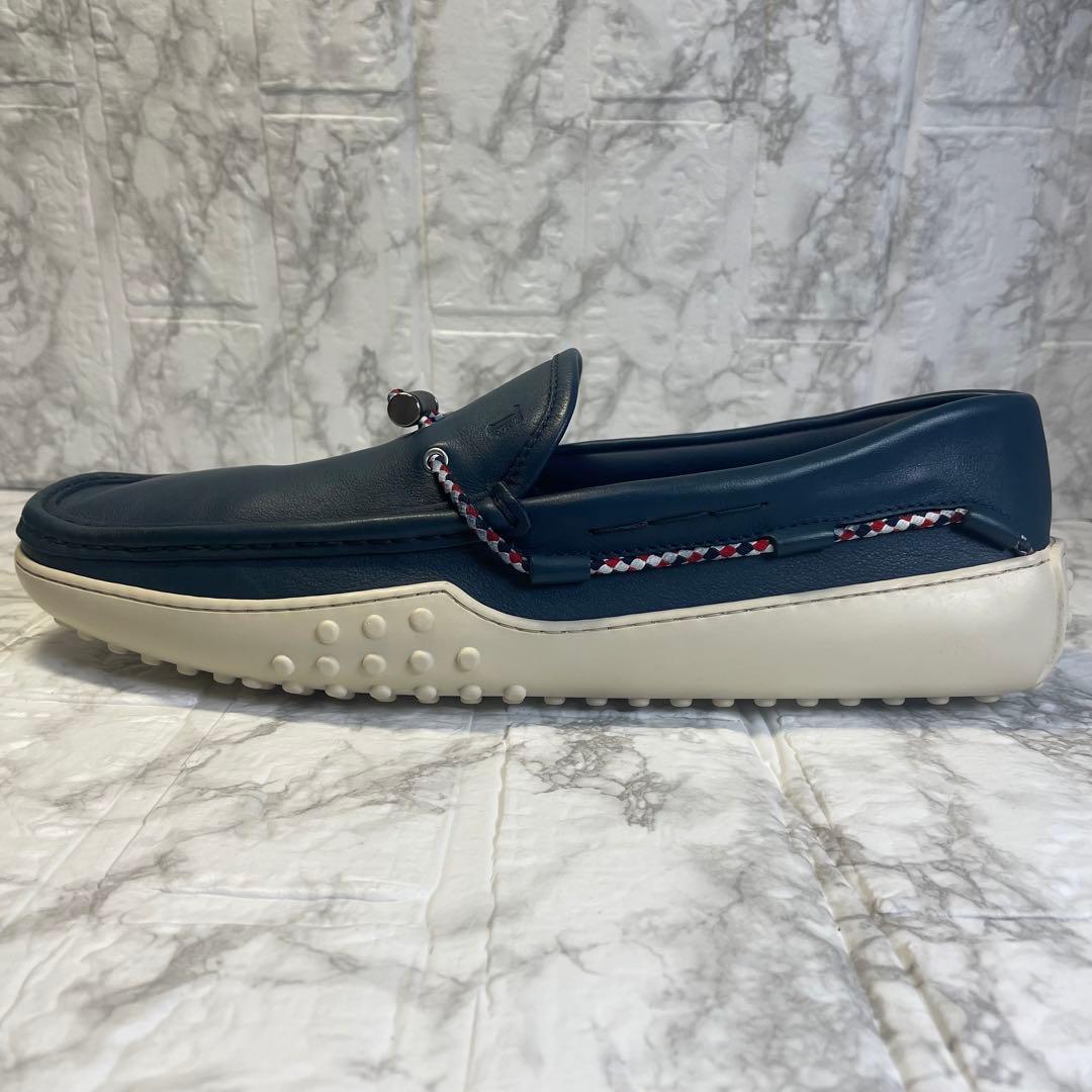 トッズ　レザー　ドライビングシューズ　ネイビー　箱　保存袋付　TOD’S 29