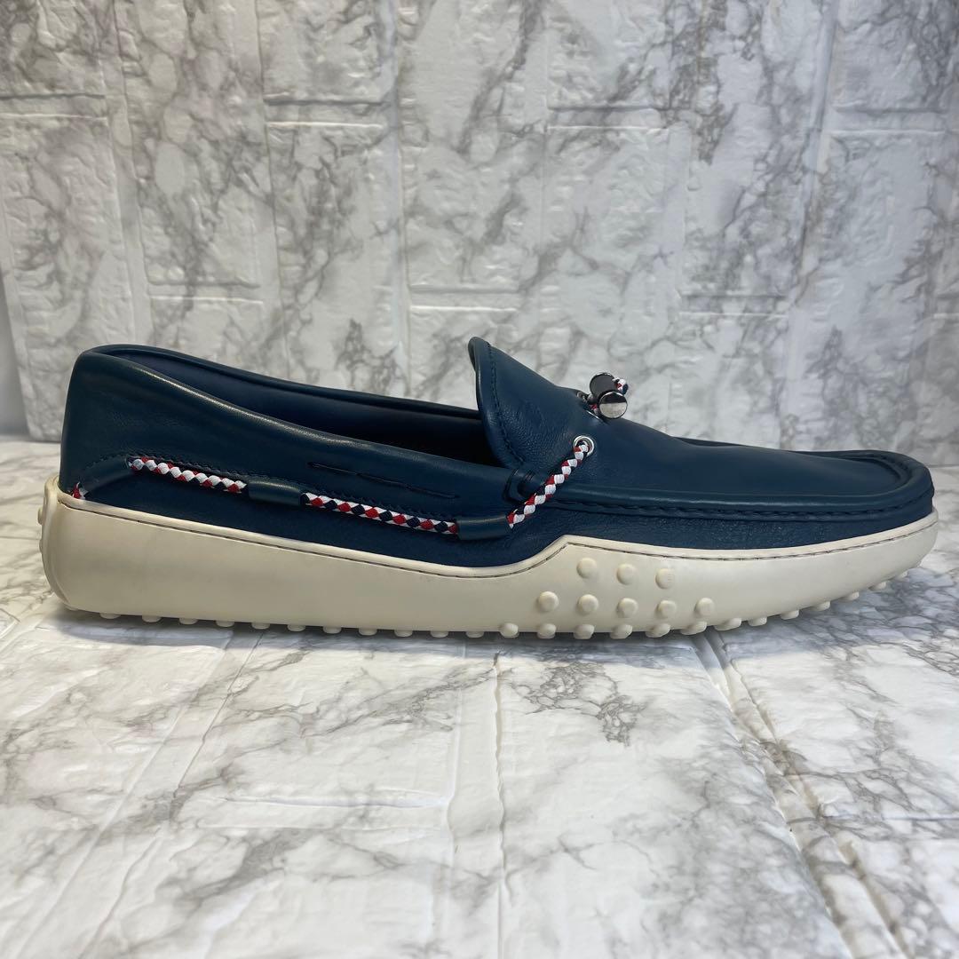 トッズ　レザー　ドライビングシューズ　ネイビー　箱　保存袋付　TOD’S 29