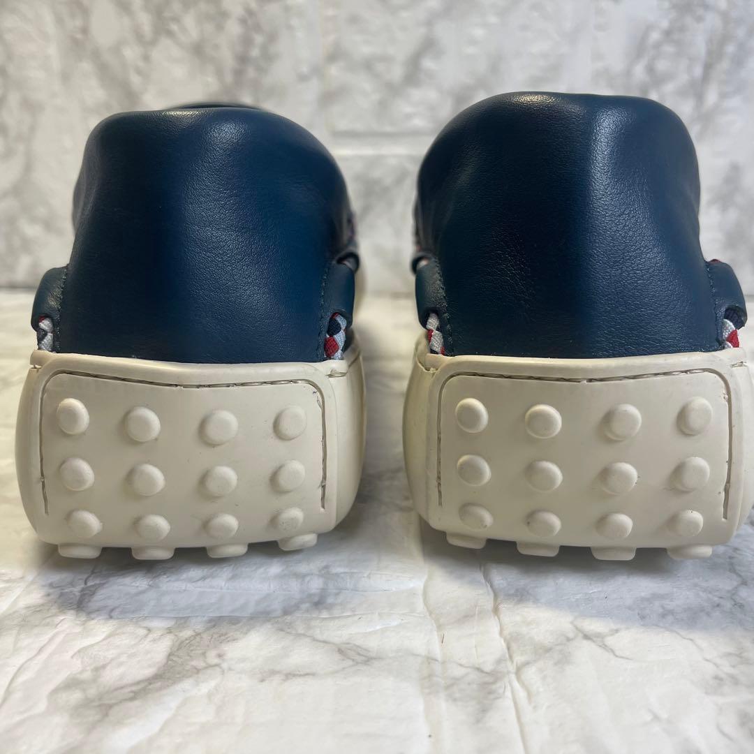 トッズ　レザー　ドライビングシューズ　ネイビー　箱　保存袋付　TOD’S 29