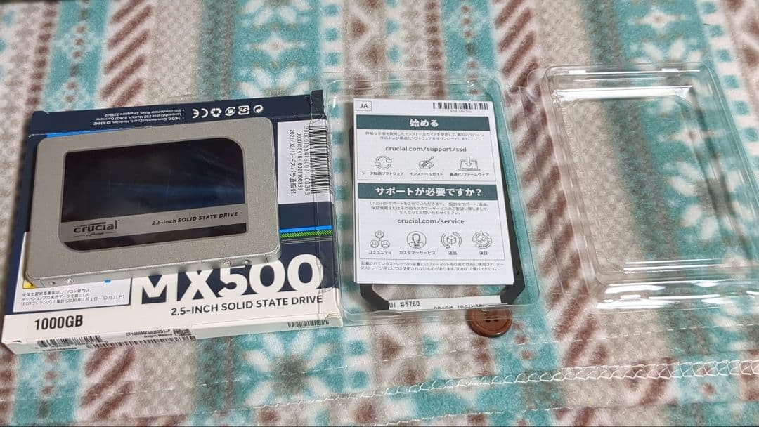 内蔵型SSD crucial 1000GB MX500 CT1000MX500SSD1/JP