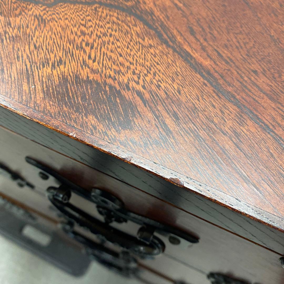 岩谷堂箪笥 4段6杯 チェスト ニ八整理上三ツ割 伝統民芸 カギなし