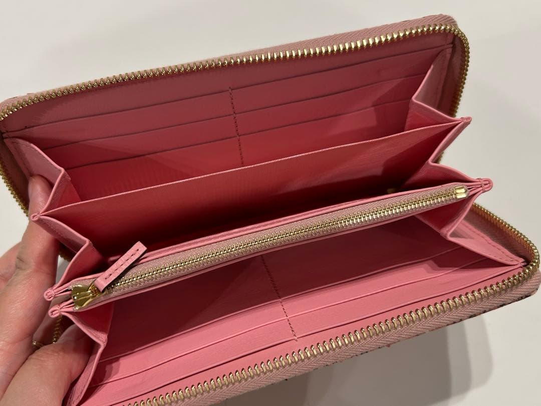 【新品未使用】GUCCI GGマーモント長財布　パイソン　ピンク