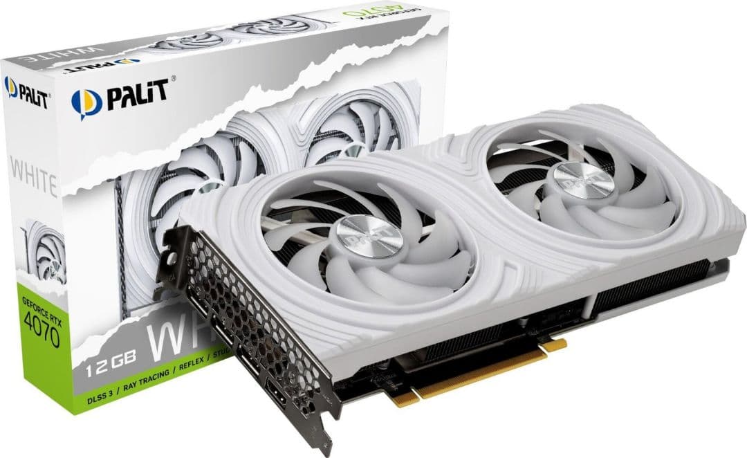 PALIT GeForce RTX 4070 12GB ホワイト