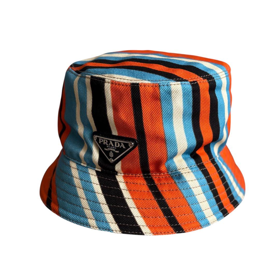 PRADA プラダ PrintDrillHat プリントドリルバケットハット