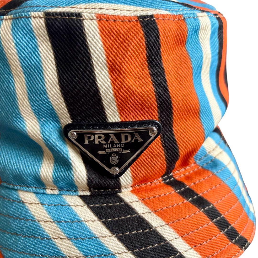 PRADA プラダ PrintDrillHat プリントドリルバケットハット