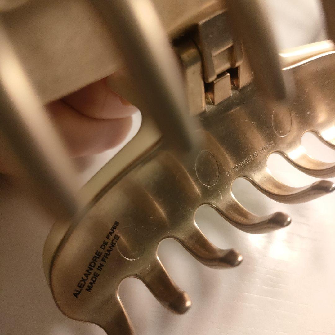 ALEXANDRE DE PARIS ゴールド ヘアクリップ