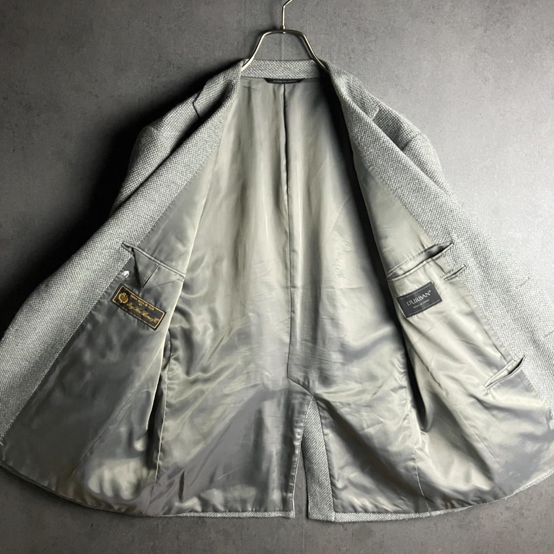 高級ロロピアーナ生地 グレーテーラードジャケット L 美品 秋冬 上質ウール