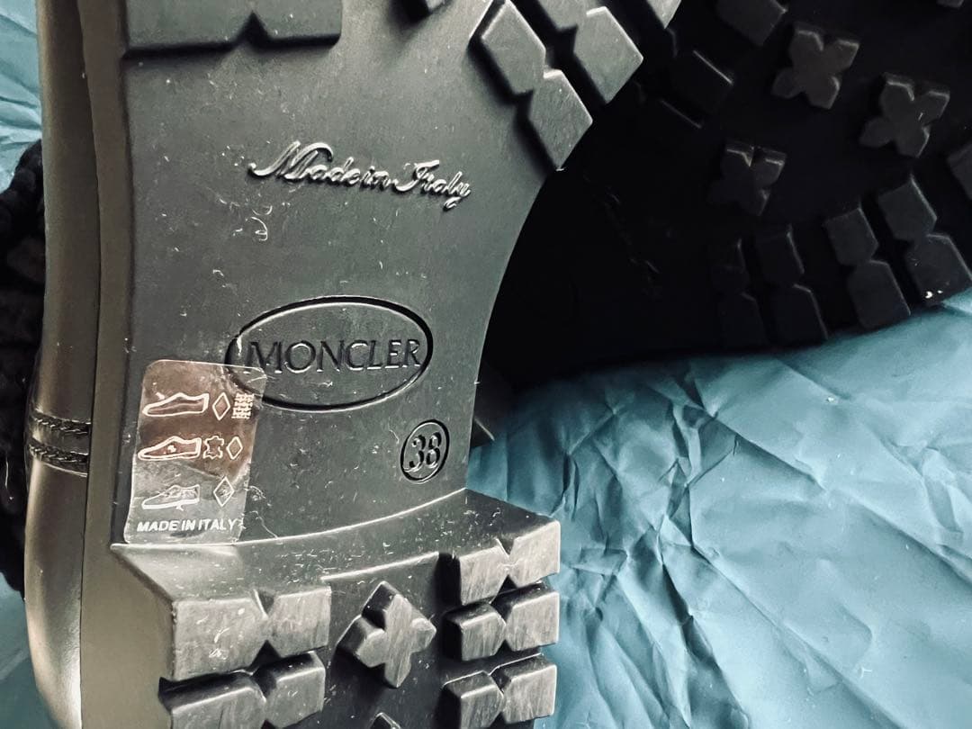 MONCLER モンクレール　ブラック レインブーツ GINETTE　新品　38